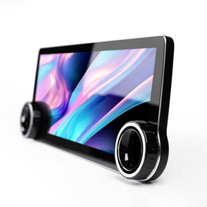 12.3 pouces Android 13 lecteur DVD de voiture double rotation boutons système stéréo de voiture écran tactile TV combinaison 1 an de garantie - Product Image 1