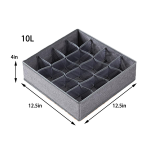 Organizzatori per <span class=keywords><strong>Armadio</strong></span> in Tessuto Pieghevoli, Divisori per Cravatte, Calzini e Biancheria Intima, Scatole Portaoggetti - Product Image 2
