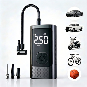 Portable Car Jump Starter with Digital Tire Inflator Wireless Air Compressor LED <b>Light</b> 4000mAh 6000mAh for Vehicle Emergency - Product Image 4