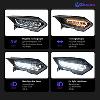 Feux de voiture pour Honda HRV, projecteur de phare LED, lentille 2014-2020 HR-V, signal dynamique, phare avant Vezel, DRL, accessoires automobiles