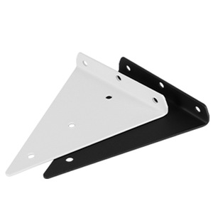 Soporte de Placa Triangular de Hierro Pintado Duradero con Ángulo Recto para Montaje en Pared para Estante de Almacenamiento - Product Image 1