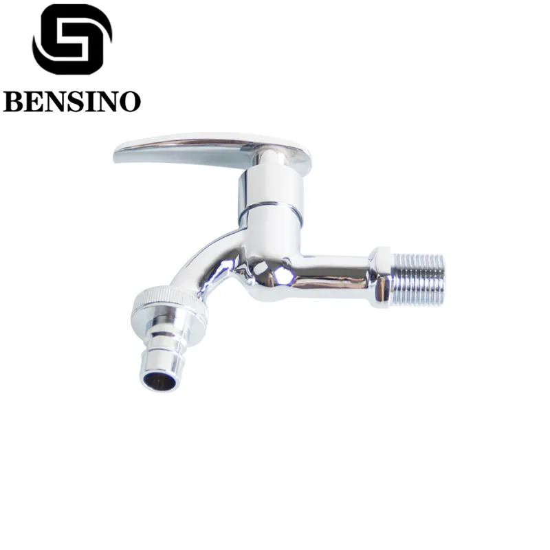 Silver white chrome wall mounted brass modern quality sink garden faucet