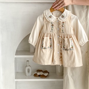 <span class=keywords><strong>Abbigliamento</strong></span> Autunnale in Cotone per Neonati, Vestiti con Ricami Floreali per Bambine - Product Image 4