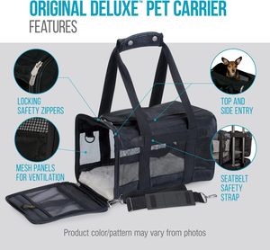 Sac de transport pour chat de haute qualité, en cuir durable, imprimé Oxford, avec fermeture éclair, respectueux de l'environnement, approuvé par les compagnies aériennes, pour les voyages - Product Image 5
