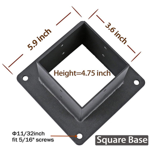 OEM thiết kế dễ dàng lắp ráp 3 cánh tay pergola góc khung cho 4x4 gỗ bài viết - Product Image 2