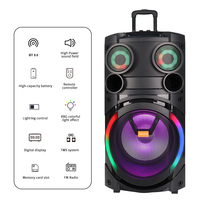 SING-E ZQS12150 Producción de Fábrica Nuevo Altavoz Inalámbrico BT de 12 Pulgadas con Audio, Karaoke Profesional para Exteriores con Carga
