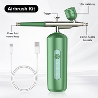 Offre Spéciale Nano pulvérisateur de brouillard injecteur d'oxygène Portable Mini compresseur d'air peinture pistolet aérographe pour Nail Art tatouage artisanat gâteau