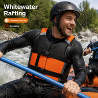 Gilet de flottabilité en néoprène 120-150N pour rafting en eaux vives, kayak, canyoning, usage commercial, ajustable