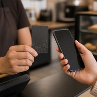 Carte de visite numérique NFC personnalisée en PVC avec puces 213, 215, 216 pour le partage de contact, la synchronisation Bluetooth et Wi-Fi, et le marketing