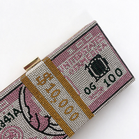 Pochette en strass de cristal pour soirée formelle, pochette à monnaie, pochette pour femme, sac de soirée
