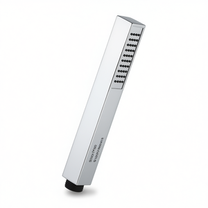 Pommeau de douche carré anti-calcaire 1 jet chromé longueur 18,5 cm - Product Image 2