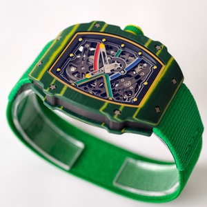 Reloj mecánico de alta gama personalizado UMIF RM67-02 CRMA7 con movimiento Vaucher, luminoso, de lujo, NTPT, de carbono verde, esqueleto brasileño. - Product Image 2