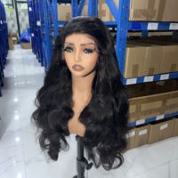 Perruques frontales en dentelle HD 13x4, ondulées, 28 pouces, en cheveux vietnamiens bruts non traités, alignés sur les cuticules, pour revendeurs