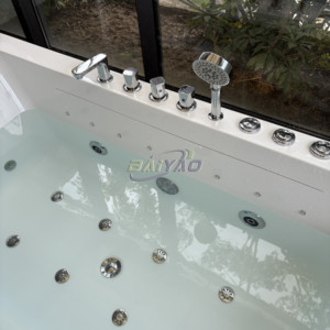 <span class=keywords><strong>Baignoire</strong></span> <span class=keywords><strong>de</strong></span> massage rectangulaire <span class=keywords><strong>de</strong></span> luxe pour une personne avec installation <span class=keywords><strong>de</strong></span> tablier d'égouttage pour spa à domicile <span class=keywords><strong>ou</strong></span> hôtel <span class=keywords><strong>de</strong></span> qualité supérieure - Product Image 6