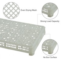 Boîtes de rangement empilables en HDPE perforé de qualité alimentaire, écologiques, étanches, pour la conservation des fruits de mer, de la viande, et le stockage frigorifique ventilé IQF