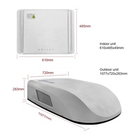 Aire Acondicionado para Autocaravanas R32 de Puremind, Fabricante Chino, 220V 115V, Inverter, de Techo, para Caravanas, Autocaravanas y Automóviles, Refrigeración y Calefacción, 9000Btu