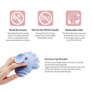 PRODIGY Bw006 Venta caliente lindo pulpo de dibujos animados cuidado suave silicona suave bebé champú cepillo con ventosa - Product Image 3