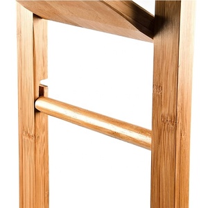 Porte-rouleau de papier toilette et brosse de toilette en bambou pour salle de bain - Product Image 4