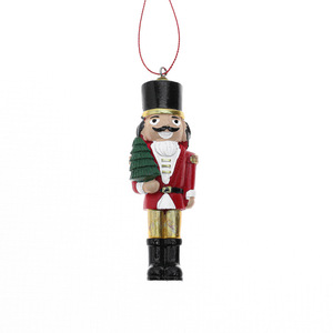 Mini figurines de <span class=keywords><strong>casse</strong></span>-noisettes de Noël faites à la main en résine écologique, ornements suspendus avec bouches ouvrables pour décorations d'arbre de Noël - Product Image 5