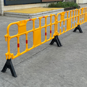 2100mm Blow‑molded Plastic Safety Barrier HDPE Construction Site <b>Temporary</b> Crowd Control Plastic Barricade <b>Fence</b> - Product Image 4