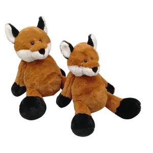 Vendita diretta in fabbrica personalizzato carino moda regalo per bambini 8.5 pollici morbido farcito peluche seduto volpe