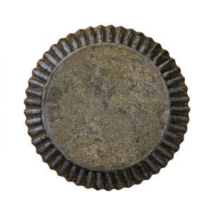 Plateau de service rond en métal galvanisé luxueux pour les fêtes, la cuisine, le bureau et le salon - Portable, tailles et designs personnalisables - Product Image 1