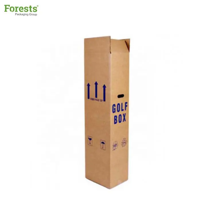 कस्टम गोल्फ क्लब पैकेजिंग लंबा बॉक्स गत्ते का डिब्बा बक्से आगे बढ़ते/पोस्टिंग भारी शुल्क शिपिंग बक्से