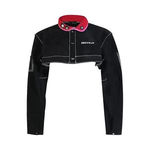 Capa de Soldadura de Cuero Vacuno Anticorte, <span class=keywords><strong>Camisa</strong></span> de <span class=keywords><strong>Soldador</strong></span> Resistente a las Llamas, Color y Talla Personalizables, <span class=keywords><strong>para</strong></span> Hombre y Mujer, 100% Alta Calidad - Product Image 1