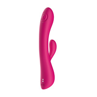 Vibrateur Duo Pulse Rabbit, 10 modes de vibration double pulsation, silicone, étanche IPX7, rechargeable par USB, masseur du point G, faible bruit