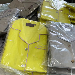 <span class=keywords><strong>Pigiama</strong></span> da <span class=keywords><strong>Donna</strong></span> 100% Lino Biologico Classico Tinta Unita <span class=keywords><strong>Taglie</strong></span> <span class=keywords><strong>Forti</strong></span> per l'Inverno PJS Oversize Stile Francese - Product Image 6