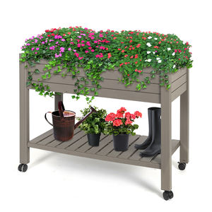 Bac à <span class=keywords><strong>vers</strong></span> extérieur de 12,5 l/3,3 gal, composter lit de jardin surélevé avec pieds - Product Image 4