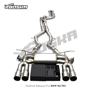 ระบบท่อไอเสียแบบกำหนดเอง BOSKA สำหรับ BMW M3 F80 M4 F82 F83 F8X S55 3.0T ปี 2014-2019 ทำจากสแตนเลส SS304 พร้อมวาล์วควบคุมเสียงแบบ Catback - Product Image 3