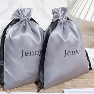 Chất lượng cao mềm dây rút bóng <span class=keywords><strong>satin</strong></span> Túi tái sử dụng và có thể tái chế cho bao bì đồ lót bụi tóc giả trong hộ gia đình sử dụng - Product Image 2