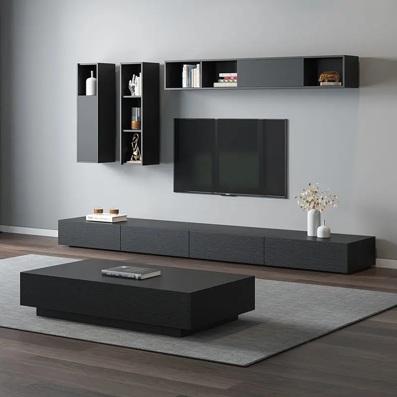 Современный и сдержанный деревянный шкаф для телевизора, мебель для гостиной, телевизионные стойки