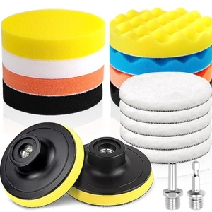 PMS Kit de polissage de voiture 17 pièces 6 pouces avec éponge et brosses en laine pour le cirage - Product Image 2