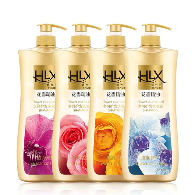 Fabricant d'huile florale hydratante 1388ml shampooing de teinture pour les cheveux ensemble de shampooing et d'après-shampooing de marque privée