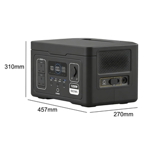 สถานีไฟฟ้าพกพา 1200W LifePO4 แบตเตอรี่ลิเธียมสำหรับผลิตไฟฟ้าจากพลังงานแสงอาทิตย์ แบตเตอรี่สำรองสำหรับใช้ในบ้าน กิจกรรมกลางแจ้ง ตั้งแคมป์ และกรณีฉุกเฉิน - Product Image 3