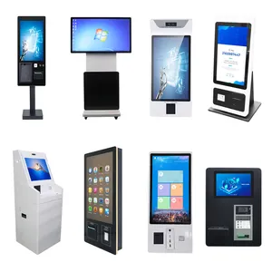 Custom 21.5 android indoor capacitive self ordering checkout payment kiosks for restaurant