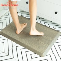 Tapis de cuisine modernes anti-fatigue Tapis de porte d'entrée en cuir PU personnalisé avec fonction antidérapante pour la salle de bain