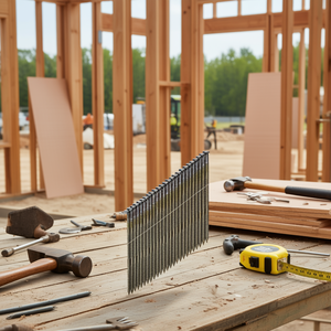 Clous autocollants en fil de fer soudé, profil lisse, poli, longueur 2-1/2 pouces, pour la charpente et la construction - Product Image 3