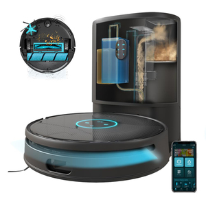 Robot aspirateur et laveur T2 Pro, nettoyage intelligent entièrement automatique, robot aspirateur humide et sec avec vidage automatique - Product Image 6