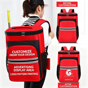 Multifunctional Cleaning Backpack <b>Large</b> <b>Storage</b> <b>Bag</b> Water Resistant Shoulder <b>Bag</b> For Household Use RedHousekeeping PackageCleani - Product Image 2