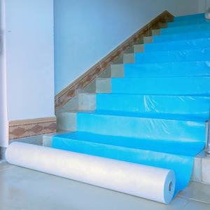 Respirant Imperméable Bleu Gris Blanc Collant Adhésif <span class=keywords><strong>Feutre</strong></span> Goutte Tissu Feuille Sol Tapis De Protection Tapis Protecteur pour Escaliers - Product Image 3