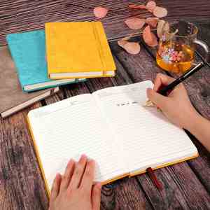 Personalized Hardcover A5 Leather Soft Touch Thread Sewing Bound Lined <b>Journal</b> Notebook - Product Image 2