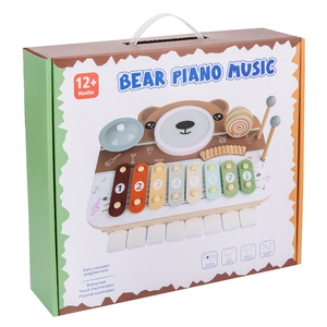 2025 חדש מונטסורי עץ דובי פסנתר xylophone מוסיקלי שולחן חינוכי במשך <span class=keywords><strong>5</strong></span> עד 7 שנים - Product Image 6