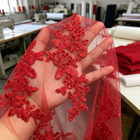 Applique en dentelle à sequins DIY, broderie florale en corde de ballet, garniture en dentelle en stock pour la décoration de vêtements