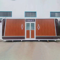 Toilettes portables écologiques à prix de gros personnalisé, vente chaude, maison préfabriquée mobile, conteneur de toilettes, utilisation moderne dans les parcs