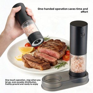 เครื่องบดพริกไทยแบบพกพาชนิด Type-C ขายดีข้ามพรมแดน เครื่องบดพริกไทยเสฉวน เกลือทะเล ขวดบดพริกไทยไฟฟ้า - Product Image 4