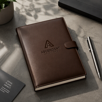Libreta de Cuero A5 con Espiral y Tapa Dura, Personalizable con Logotipo, con Bolígrafo, Tamaño y Páginas Personalizados, para Regalos Promocionales Corporativos