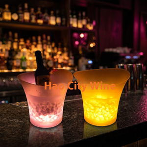 Nouvelle conception, seau à glace LED en plastique 5L / seau à vin LED, lumières décoratives LED pour les fêtes, pour KTV, bar, usage intérieur - Product Image 3